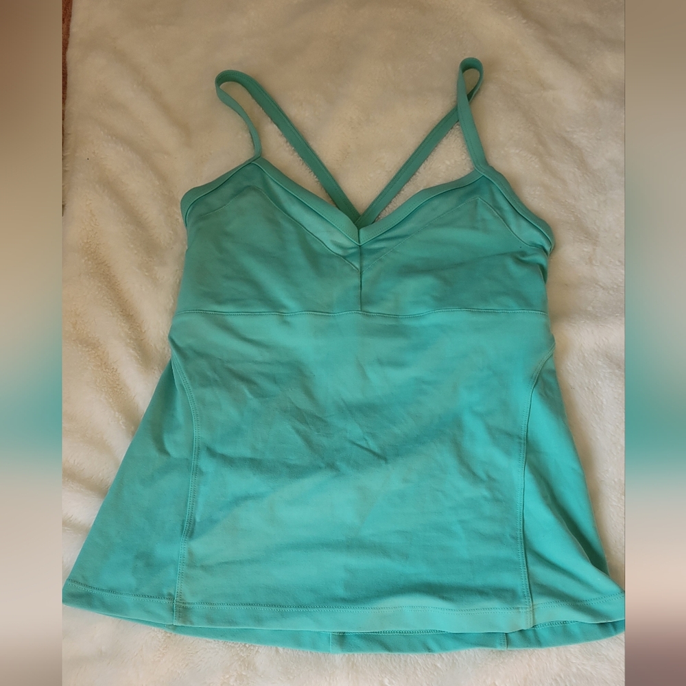 Women's Aqua Sleeveless Top